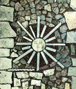 Dimitris Pikionis, detalle del pavimento del camino hacia la colina de Filopapos. Foto Alejandro Alcolea