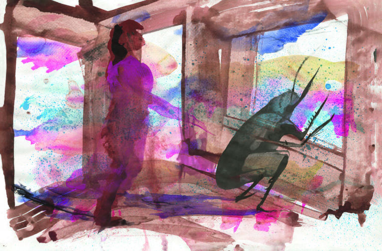 Ilustración de Miquel Barceló para La transformación de Franz Kafka. © Galaxia Gutenberg