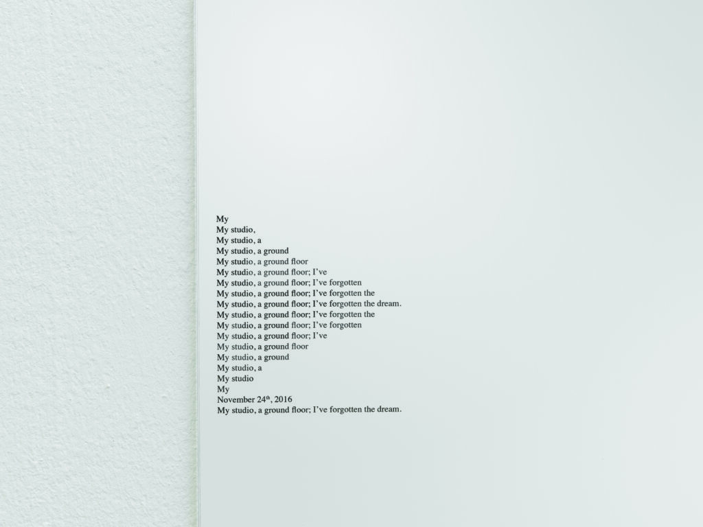 Itziar Okariz, Diario de sueños, 2017. © Serge Hasenböhler