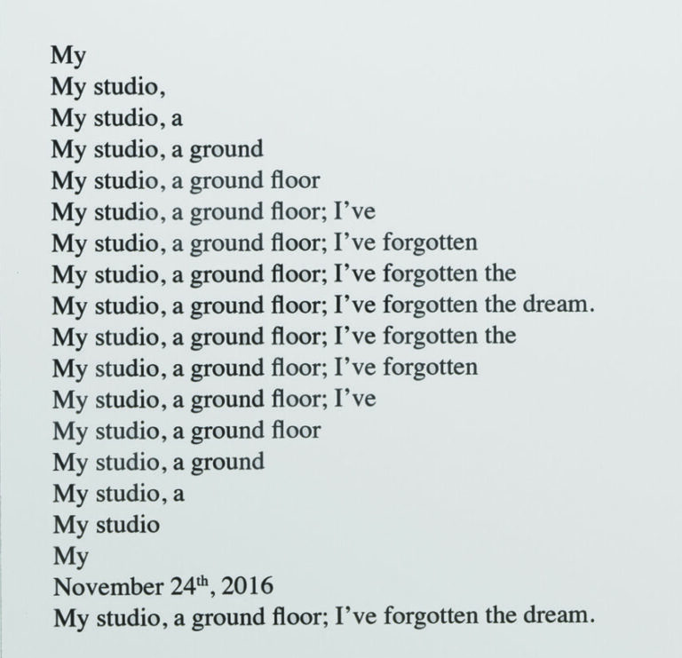 Itziar Okariz, Diario de sueños, 2017. © Serge Hasenböhler